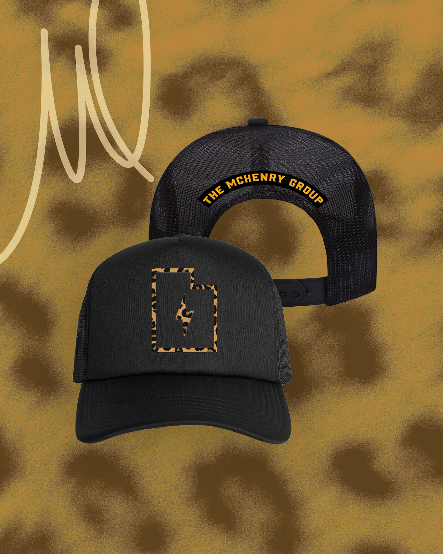 Grateful AF TMG Trucker Hat in Leopard