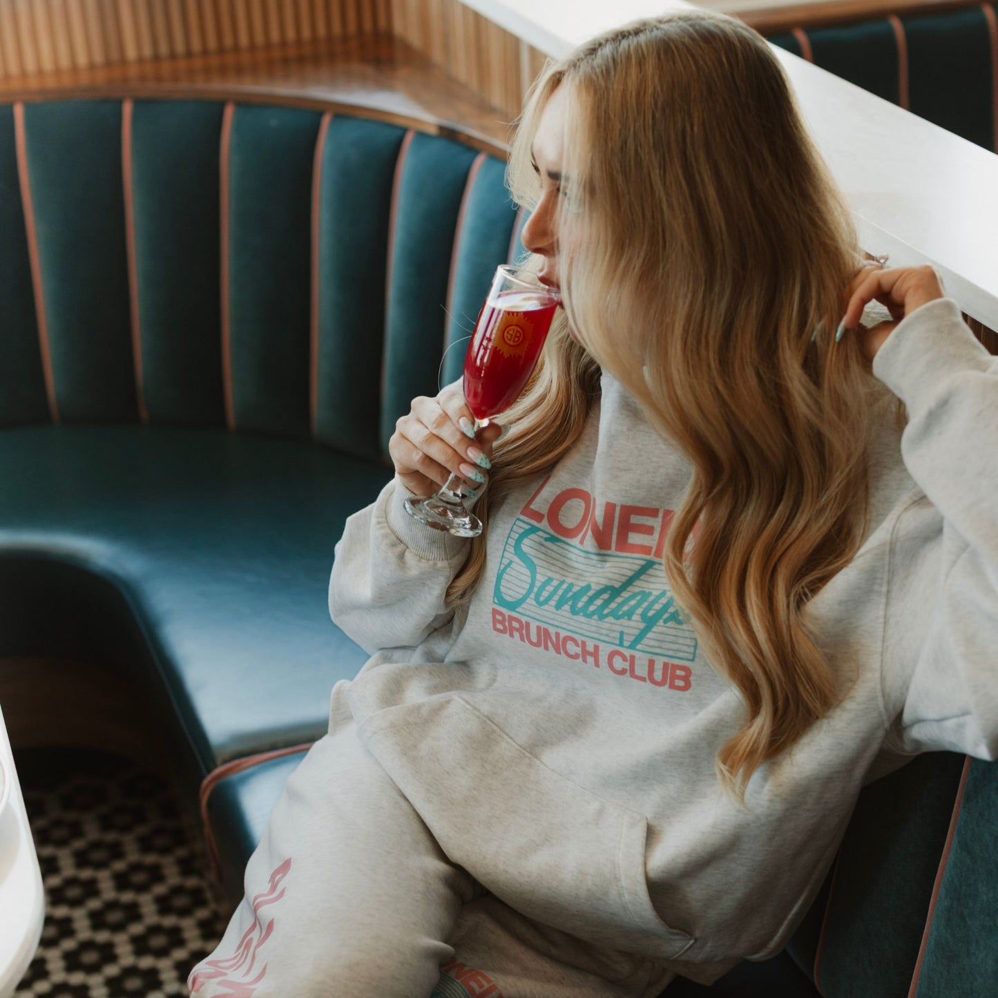 Sunday's Best x Lonely Ghost: All You Need Is Sundays Hoodie Sweats Hat T-shirt Bundle in Heather Grey/White