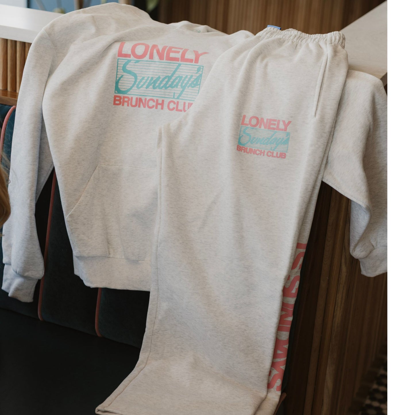 Sunday's Best x Lonely Ghost: All You Need Is Sundays Hoodie Sweats Hat T-shirt Bundle in Heather Grey/White