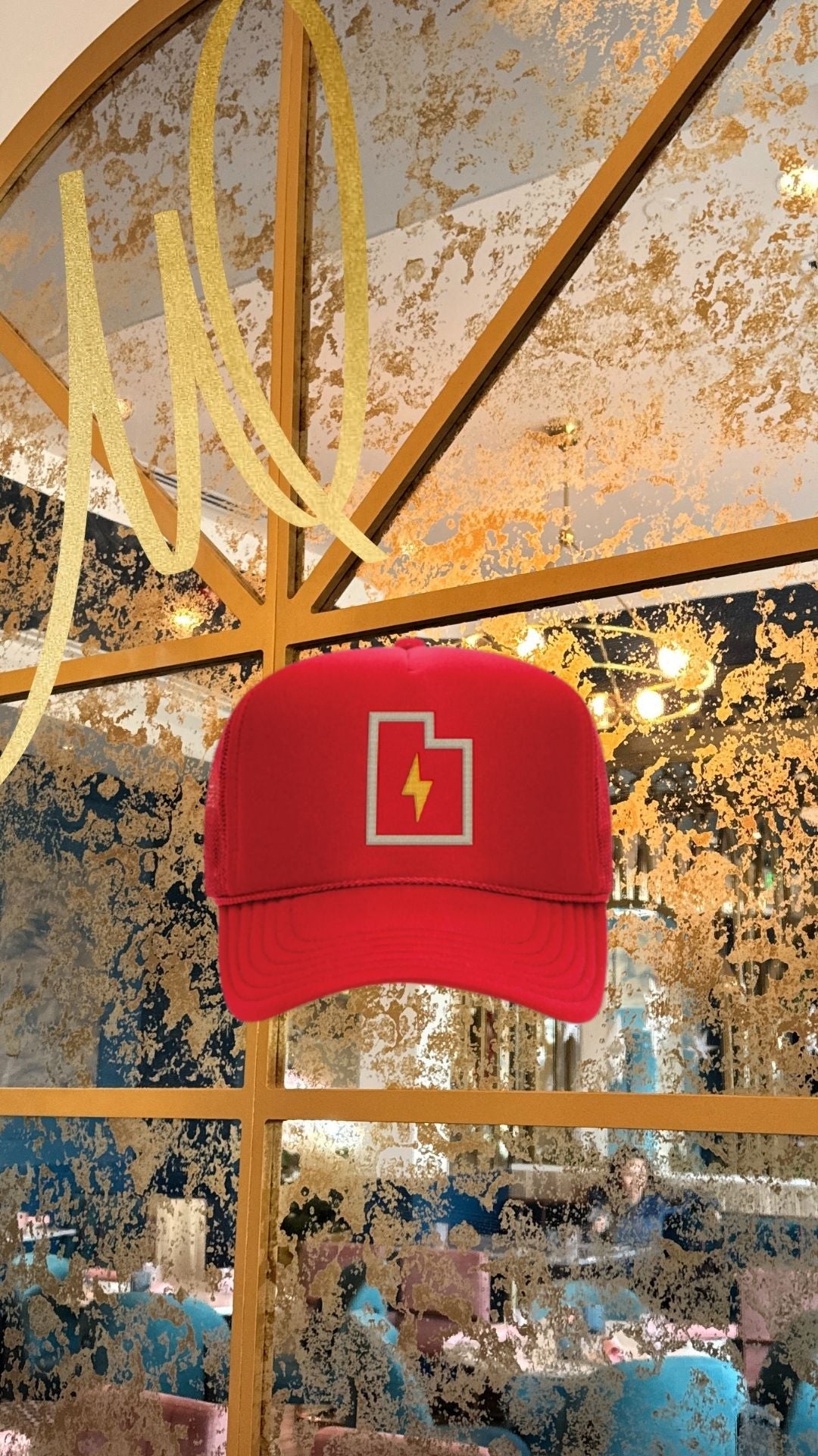 TMG Bold Red and Ivory Trucker Hat