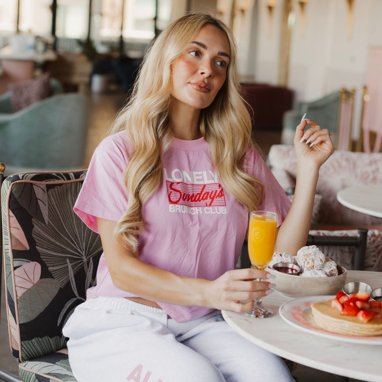 Sunday's Best x Lonely Ghost: All You Need Is Sundays Hoodie Sweats Hat T-shirt Bundle in Cupid Pink