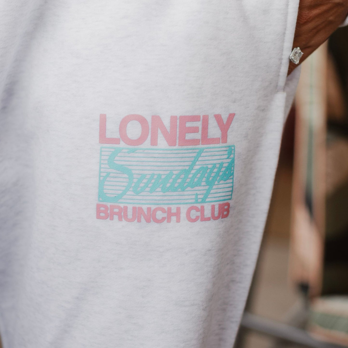 All You Need Is Sundays Wide Leg Sweatpants - Heather Grey