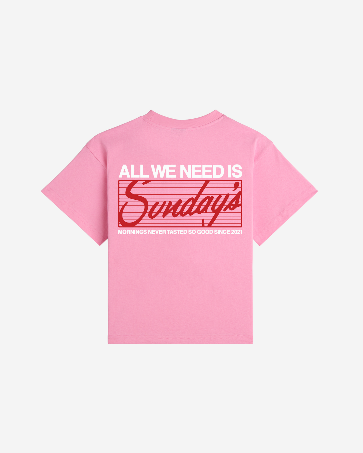 Sunday's Best x Lonely Ghost: All You Need Is Sundays Hoodie Sweats Hat T-shirt Bundle in Cupid Pink