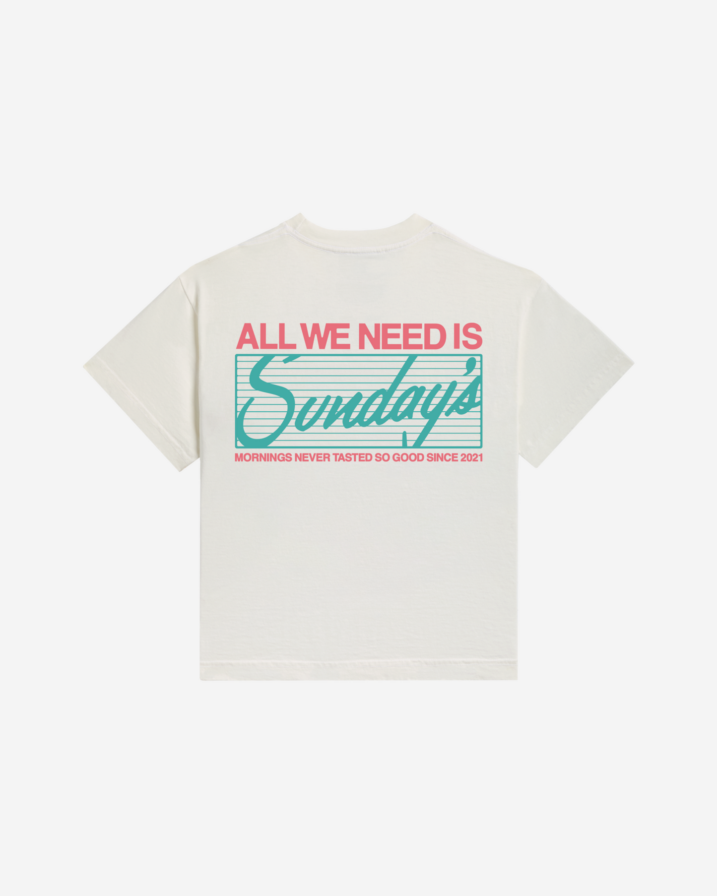 All You Need Is Sunday's Essential Tee in White