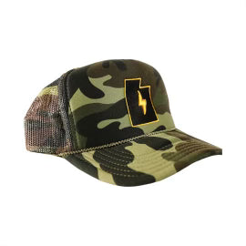 TMG Always Earned Trucker Hat in Camo